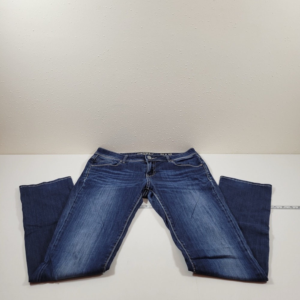 Buckle Black Straight Jeans Womens 29x32 Blue Excellent Fit No. 53‎ Dark Wash